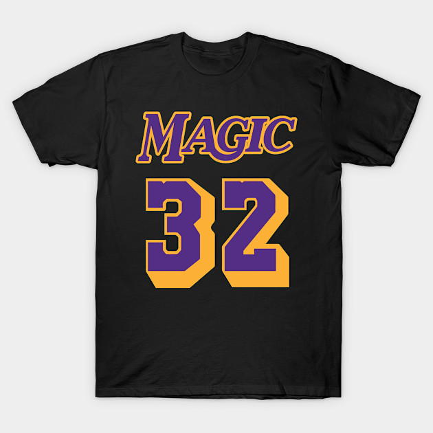 Magic Johnson Los Angeles Lakers Number 32 Retro Vintage Jersey