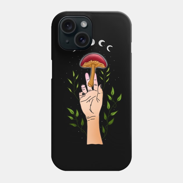 Celestial Mushroom Phone Case by Tebscooler