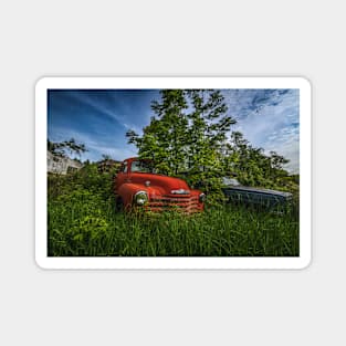 Retired Chevy Trucks Magnet