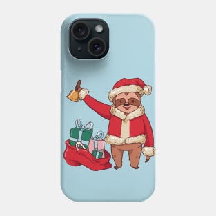 Merry Slothmas // Funny Christmas Santa Sloth Phone Case