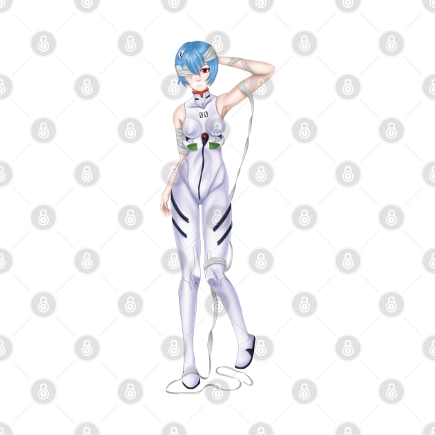 Rei Ayanami Bandage by Antonydraws