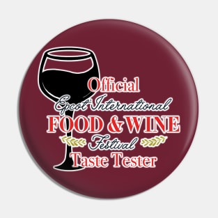 Epcot Food and Wine Festival Taste Tester Pin