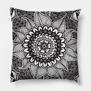 Henna Daisy Pillow