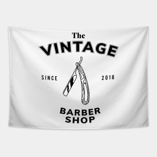 THE VINTAGE BARBER SHOP Tapestry