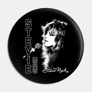 Stevie Nicks Vintage Rock Music Pin