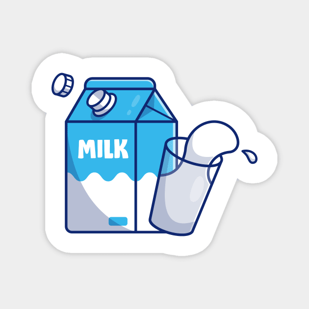 Milk, Milk Box and glass Magnet by Catalyst Labs