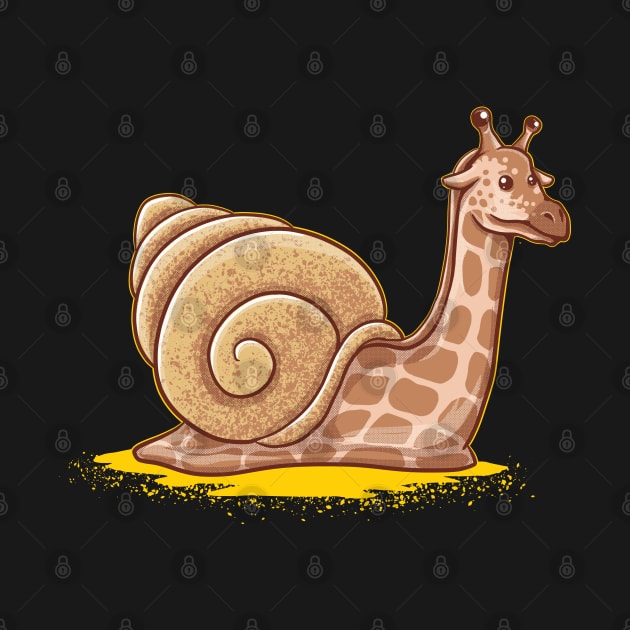 snail giraffe by opoyostudio