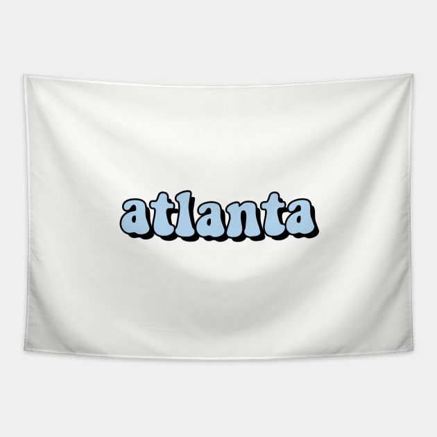 Pale Blue Atlanta Tapestry by AdventureFinder