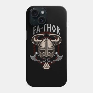 Fathor Wikingerhelm Vater Wikinger Papa Phone Case