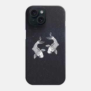 Japanese Koi Fish Carp in Space Galaxy Phone Case