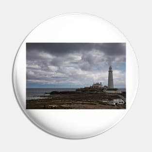 St Mary's Island under a stormy sky Pin