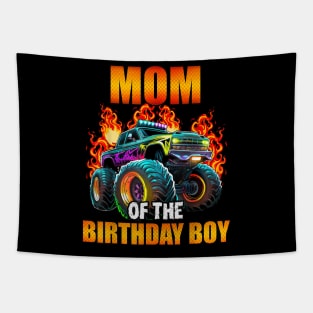Mom Of The Birthday Boy Monster Truck Birthday Party Tapestry