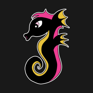 Blooming Neon Seahorse T-Shirt