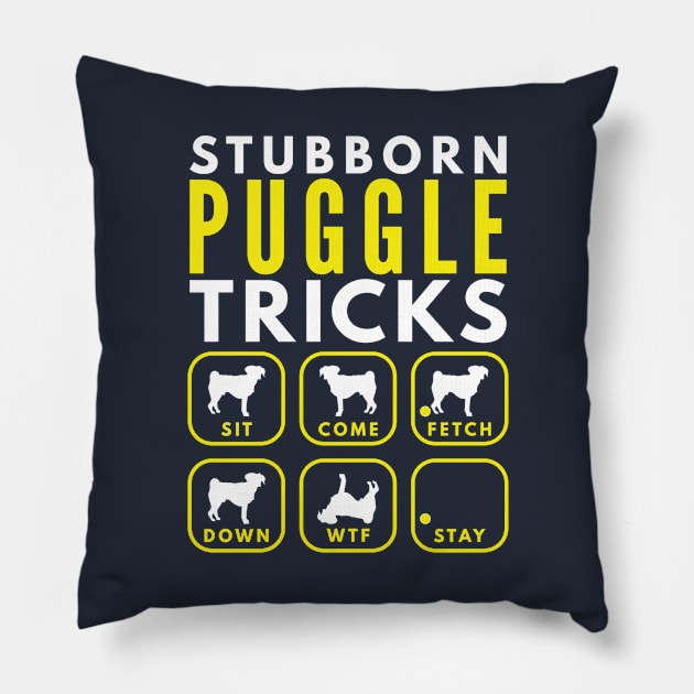 Stubborn Puggle Tricks - Dog Training Pillow by DoggyStyles