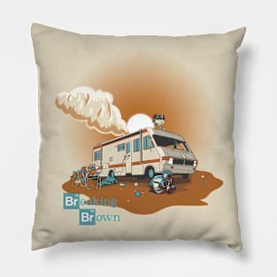 Breaking Brown Pillow