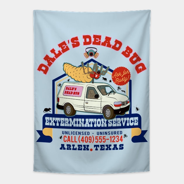 Dale's Dead Bug Service Lts Tapestry by Alema Art