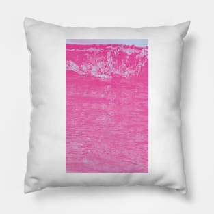 Pink Ocean Vibes - Stunning Gradient Seascape T-Shirt Pillow