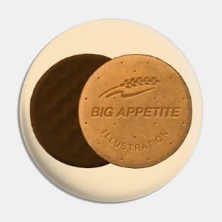 Big Appetite Chocolate Digestive Biscuit Pin