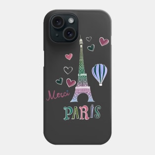 Colorful Paris Art Phone Case