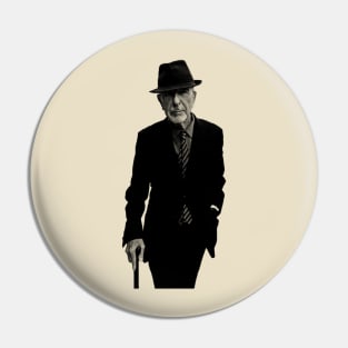 Leonard Cohen /// Vintage Style Pin