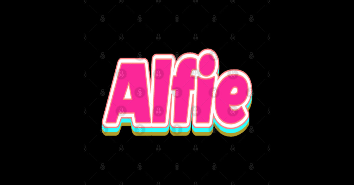 Alfie Name - Alfie Name - Sticker | TeePublic
