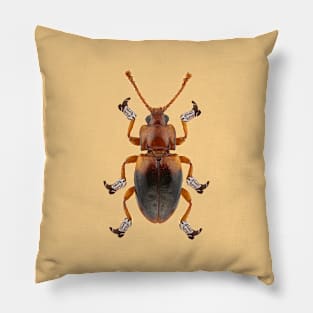 Billy The Booted Beetle Pillow