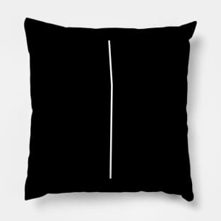 White Line with a Bend no. 2 Pillow