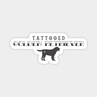 Tattooed Golden Retreiver Magnet