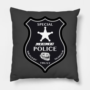 Meme Police badge Pillow