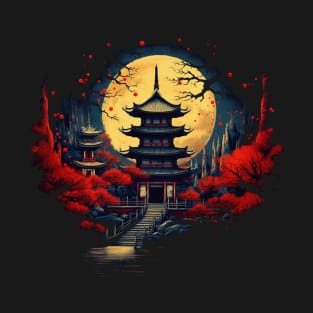 Japanese Shinto Shrine Pagoda T-Shirt