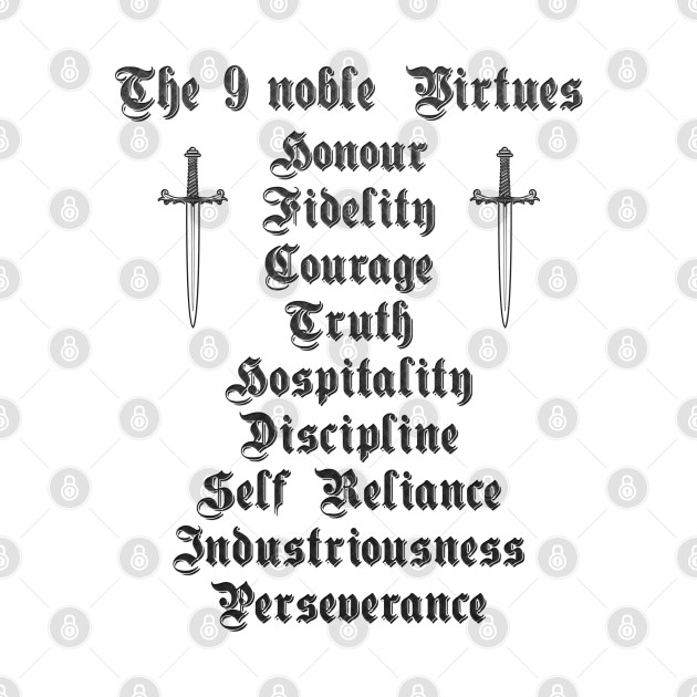 The 9 noble virtues by GNDesign