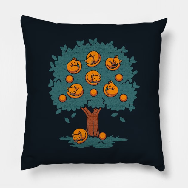 Orange Cat by Tobe Fonseca Pillow by Tobe_Fonseca