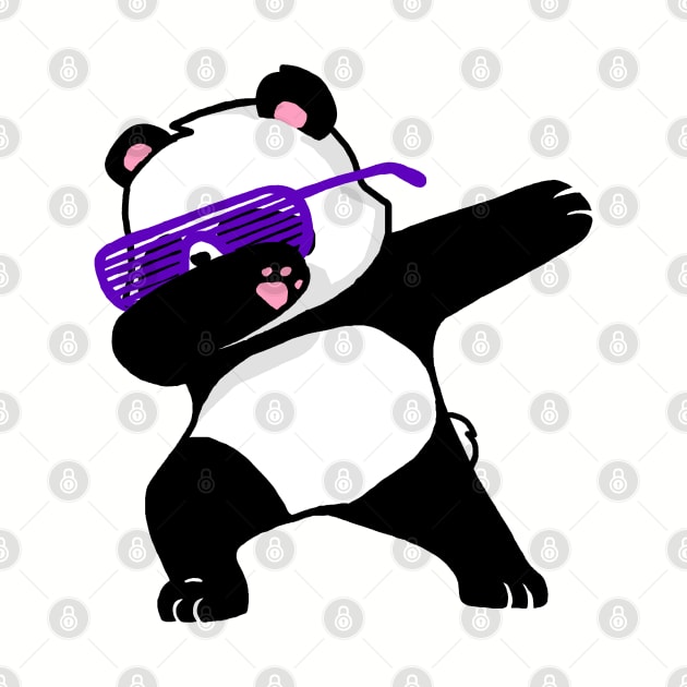 Dabbing Panda Funny Shirt Dab Hip Hop by vo_maria