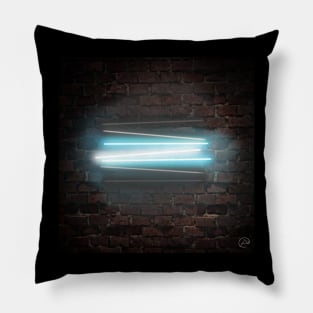 Demiboy/Demiguy Pride Flag in Neon Pillow