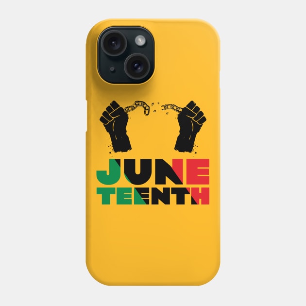 Juneteeth // Black Lives Matter Celebration Design Phone Case by darklordpug