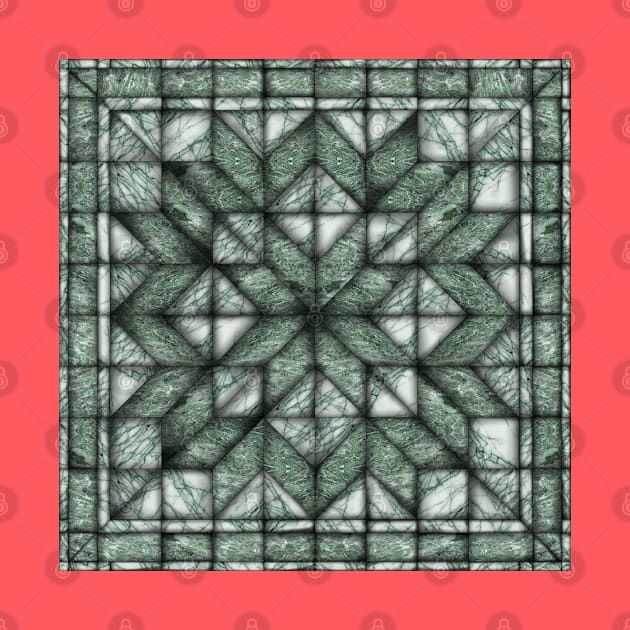 Green Marble Quilt by Zodiart