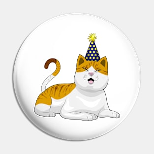 Cat Party Party hat Pin