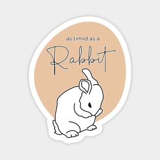 Timid rabbit Magnet