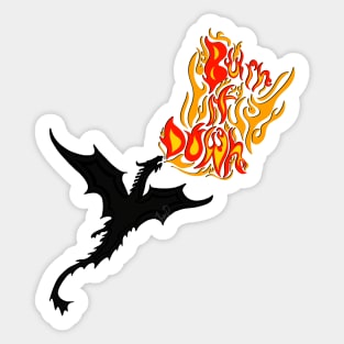 Burn Book Of The Dead Die Cut Sticker