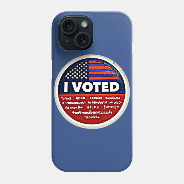 I Voted Phone Case by DiPEGO NOW ENTERTAiNMENT