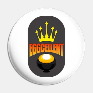 eggcellent egg king themed graphic design by ironpalette Pin