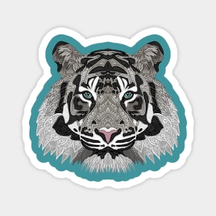 White Tiger Magnet