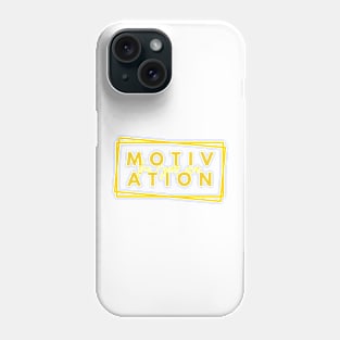 Be your Own Motivation - Yellow Phone Case
