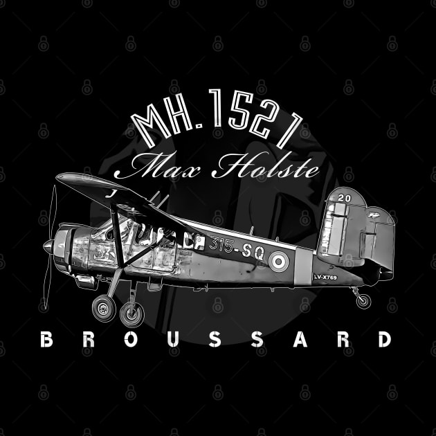 Max Holste MH.1521 Broussard Aircraft by aeroloversclothing