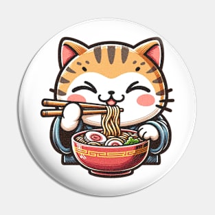 Ramen Is My Favourite Japanese Cat lover Pin