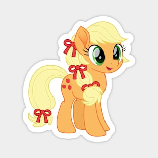 Applejack ponytail with bows Magnet