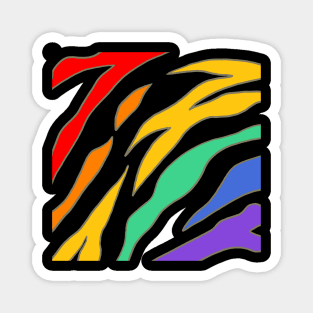 TIGER PRIDE RAINBOW Magnet