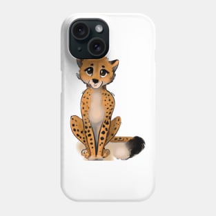 Cute Cheetah Drawing Phone Case