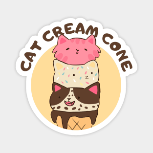 Cat Cream Cone Magnet