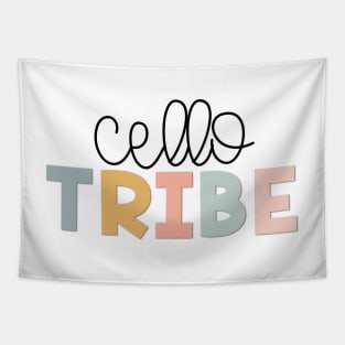 Cello Tribe Muted Pastels Tapestry